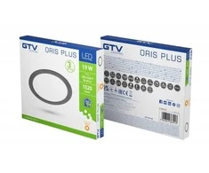 Bikuvalt Šviestuvas GTV ORIS Potinkinis LED 19W 3000K Juodas