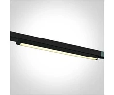 Bikuvalt 16W LED šviestuvas į 3 fazių bėgelius, juodas, 3000/4000/5000K, 65018T/B/V