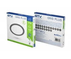 Bikuvalt Šviestuvas LED GTV ORIS Potinkinis 19W 4000K Juodas