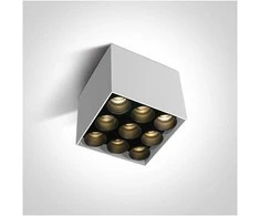 Lubinis šviestuvas Bikuvalt 20W LED paviršinis šviestuvas, baltas, 3000K, 12906C/W/W