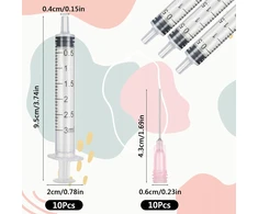 ŠVIRKŠTAI 20 Vnt. 3 ml PLASTIKINIO DATORYMO LABORATORINĖS DALYKLĖS ILGUS