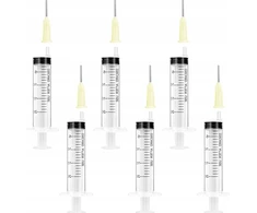 Švirkštai 20ml, 6vnt, tiksliai dozuojantys skysčius, bekvapiai, plastikiniai