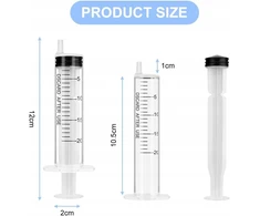 Švirkštai 20ml, 6vnt, tiksliai dozuojantys skysčius, bekvapiai, plastikiniai