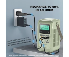 Swarey LiFePO4 elektrinė, 192 Wh saulės generatorius su 140 W greito įkrovimo prievadu