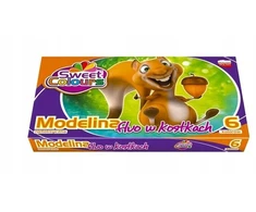 Sweet Colours Fluorescencinė modelino masė vaikams, 6 spalvos