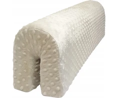 Syma Apsauga iš putplasčio vaikiškų lovelių ir vyresnio amžiaus lovų turėklų, Minky beige, 80 cm