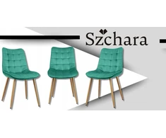 Szchara Minkšta aksominė kėdė svetainei, virtuvei, valgomajam, dygsniuotai palėpei