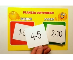 SzkolneNaklejki Kortos Edukacyjne do nauki TABLICZKI MNOŻENIA DO 100