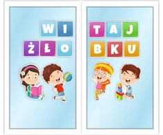 Szkolnenaklejkipl Dekoracja do żłobka WITAJ ŻŁOBKU (dvipusė)