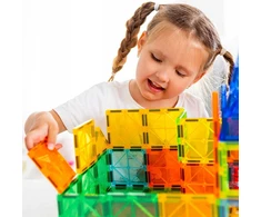 Szomik 3D EDUCATIONAL konstravimo kaladėlės vaikams 108vnt MAGNETINIS