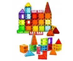 Szomik 3D EDUCATIONAL konstravimo kaladėlės vaikams 108vnt MAGNETINIS