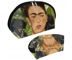 Szyjemy Sztuke Frida Kahlo "autoportret" kosmetinė su karoliais ir kolibriu
