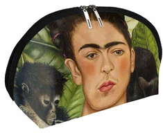 Szyjemy Sztuke Frida Kahlo "autoportret" kosmetinė su karoliais ir kolibriu