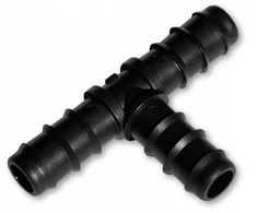 T formos jungtis, 3 x kamščiai, 20 mm žarnai, DSWA03-20L