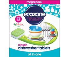 Tabletės indaplovėms MEGA PACK Ecozone 72vnt. Classic