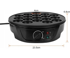 TAKOYAKI PRIETAISAS 18 KIŠČIŲ 750 W NERŪDIJANČIO PLIENO GREITAI NAMS