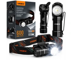 Taktinis LED karinis priekinis priekinis žibintas, galingas 10 W 600 lm Videx IP68