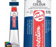Talens Aliejinė tapyba - ART CREATION - 200 ml tūbelė - Ftalininė mėlyna - Aukštas blizgesys - Maišomas