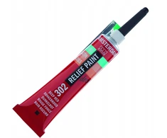 Talens Amsterdam Relief 302 Deep Raudona kontūriniai dažai stiklui 20 ml
