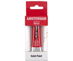 Talens Amsterdam Relief 302 Deep Raudona kontūriniai dažai stiklui 20 ml