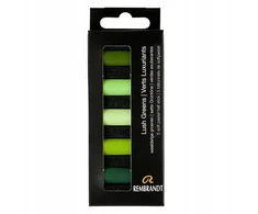 Talens Rembrandt sausų pastelų rinkinys "lush Greens", 5 spalvos