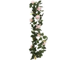 Tammer Dirbtinių augalų girlianda 4Living 180cm rožės/rožinės