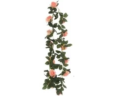 Tammer Dirbtinių augalų girlianda 4Living 180cm rožės/raudonos