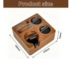 TAMPING ESPRESSO 51/54MM ORGANIZATORIAUS PRIEDAI GRAIKIŲ RIEŠUTŲ MEDIENA