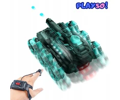 TANK RC AUTOMOBILIS SU GEL RUULULINIU pistoletu 6x6 NUOTOLINIO VALDYMAS IR GESTAS