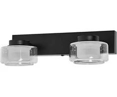 Sieninis šviestuvas 11W LED sieninis vonios šviestuvas ORBIS FLAME, juodas, 3000/4000K, IP44