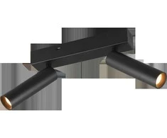 Taškinis LED šviestuvas TRIO AMBALA, 2x5W, 2300/3000/4000K 2x500 lm juodos sp 16,5x15x4cm