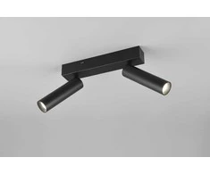 Taškinis LED šviestuvas TRIO AMBALA, 2x5W, 2300/3000/4000K 2x500 lm juodos sp 16,5x15x4cm