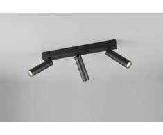 Taškinis LED šviestuvas TRIO AMBALA, 3x5W, 2300/3000/4000K 3x500 lm juodos sp 16,5x15x4cm