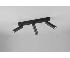 Taškinis LED šviestuvas TRIO AMBALA, 3x5W, 2300/3000/4000K 3x500 lm juodos sp 16,5x15x4cm