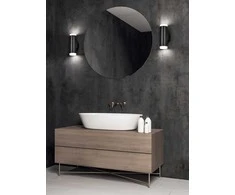 Taškinis LED šviestuvas TRIO RAY, IP44 voniai, 2x4W 3000K 2x340lm, juodos sp. 16,6x5,2x8cm