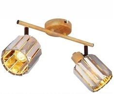 Lubinis šviestuvas Taškinis šviestuvas GLOBO RUN, 2xE14 max 2x40W, dūmų spalvos K5 kristalai, 9x15x33cm