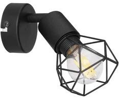 Lubinis šviestuvas Taškinis šviestuvas GLOBO XARA, 1xE14 max 1x40W, metalinis, juodos sp. 8x13x13,5cm