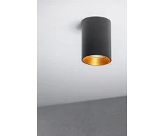Lubinis šviestuvas Ceiling fixture AERO II, IP20, round, juodas