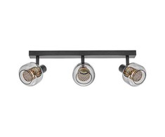 Lubinis šviestuvas Paviršinis šviestuvas SPOT FIREFLY, 3xE14, juodas, su 3x2,8W 2700K dimeriuojamom LED lemputėmis