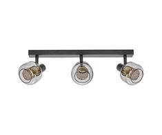 Lubinis šviestuvas Paviršinis šviestuvas SPOT FIREFLY, 3xE14, juodas, su 3x2,8W 2700K dimeriuojamom LED lemputėmis