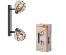 Lubinis šviestuvas Paviršinis šviestuvas SPOT FIREFLY, 2xE14, juodas, su 2x2,8W 2700K dimeriuojamom LED lemputėmis