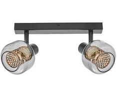 Lubinis šviestuvas Paviršinis šviestuvas SPOT FIREFLY, 2xE14, juodas, su 2x2,8W 2700K dimeriuojamom LED lemputėmis