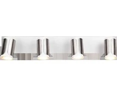 Taškinis šviestuvas TRIO GILLAN, 4xGU10 max 4x10W baltos/nikelio sp., 16x60x12cm