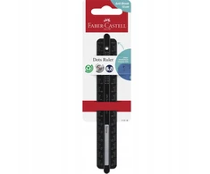 Taškų liniuotė juoda 15 cm - Faber Castell
