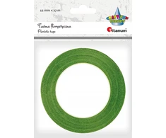 Taśma florystyczna 12mmx27m Jasnozielona Titanum