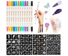 Tatwelt TATUiruočių rinkinys SU RAŠIKLIAIS IR ŠABLONAIS TATUiruotės DIDELIAM VAIKAMS