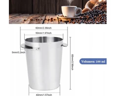 TAURĖLIS 51MM KAVOS DALYTUVAS BARISTA ESPRESSO MATAVIMAS PLIENAS ATVARUS