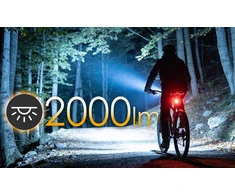 TAVO Mocna Lampka Rowerowa 2000 lm 6000mAh Przednia LED Žibintuvėlis Akumulatorowa