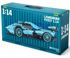 TECHNINIAI BLOKAI SUPERCAR V12 1:14 849 EL SPORTINIS AUTOMOBILIS SURINKTI
