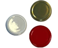Technocap Užsukamas metalinis dangtelis Ø5.3cm raud./balt./aukso s.